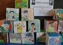 Artist boxes display