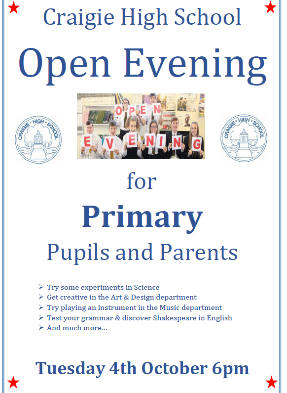 Craigie Open Evening