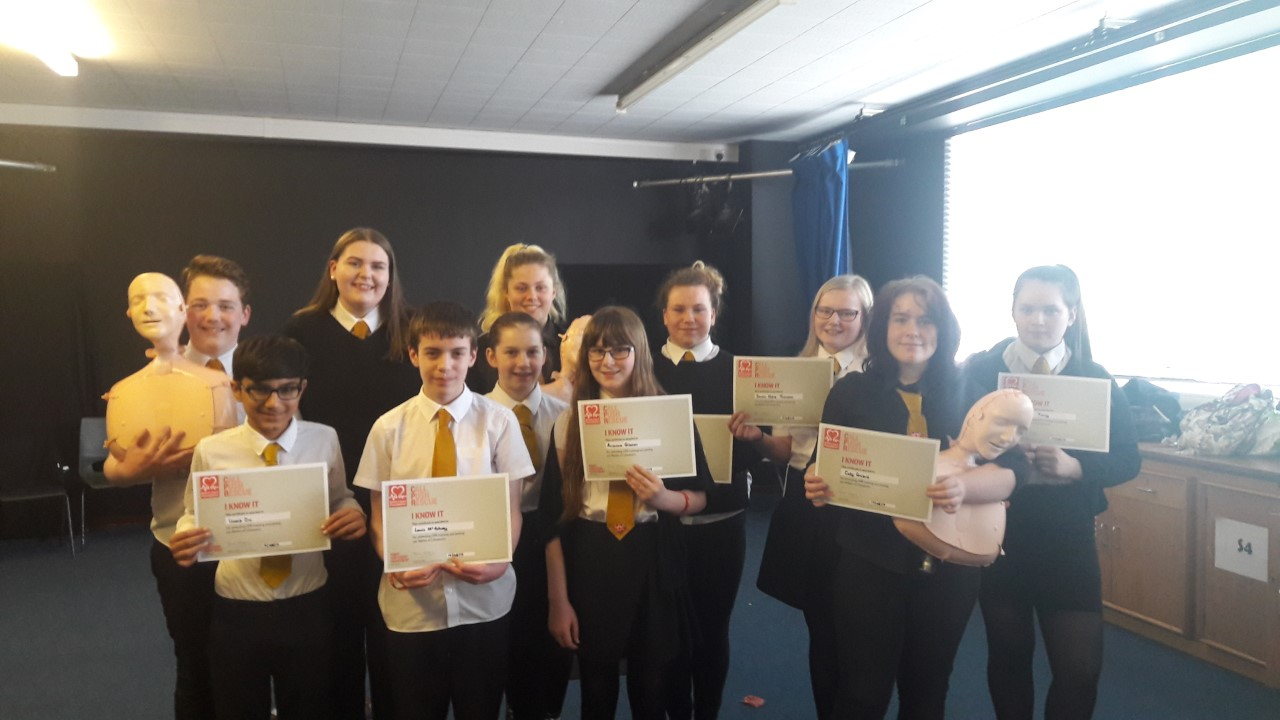 Pupils complete CPR Workshop